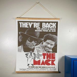 The Mack Movie Canvas Wooden Gold Hanger
